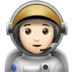 🧑🏻‍🚀 astronaut: light skin tone display on Apple